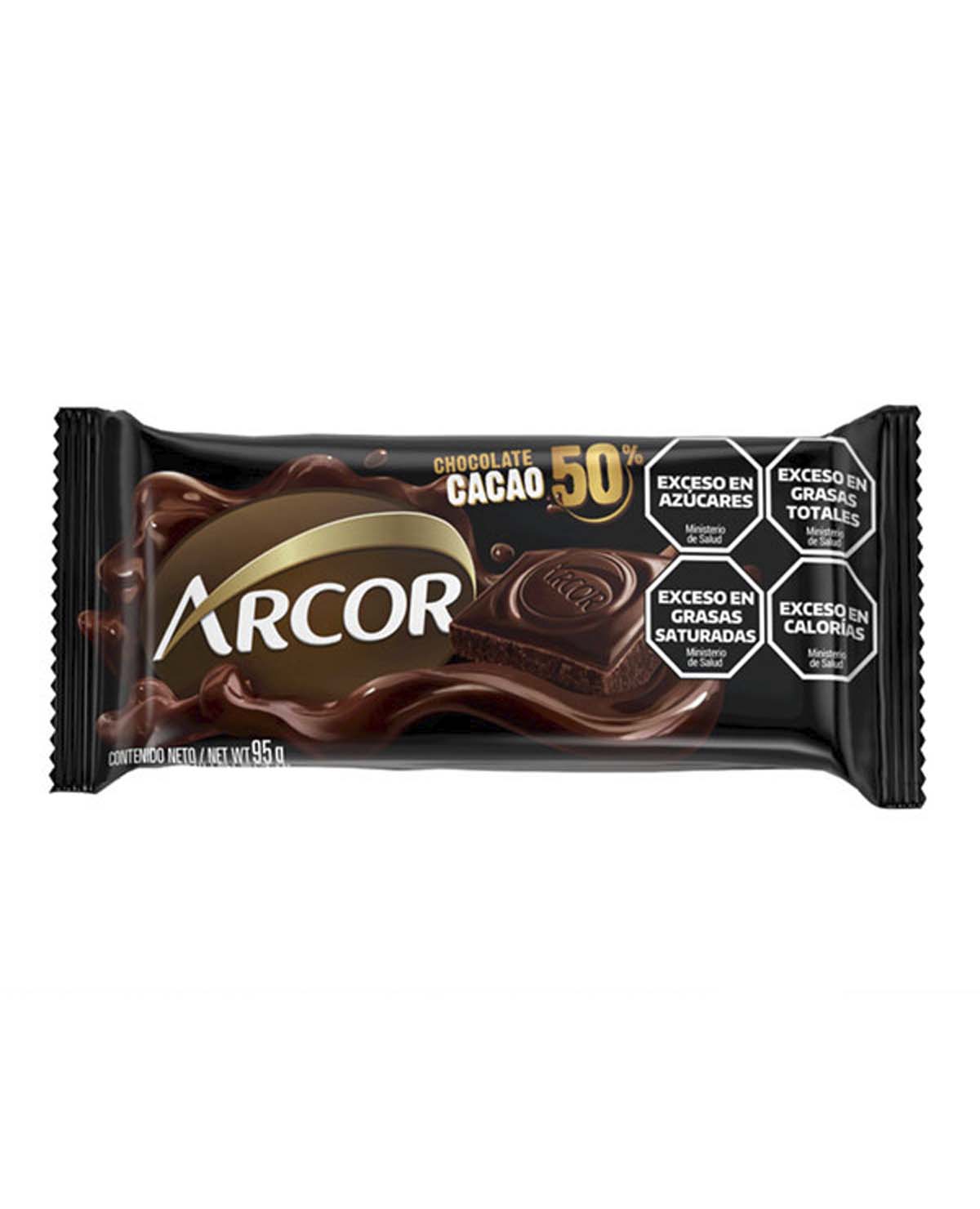 Chocolate Arcor Cacao al 50% x 95 Gr